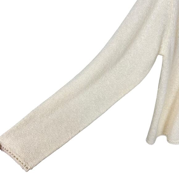 Vintage Sag Harbor Boulce Knit Cardigan Classic Prep Ecru Cream Sz XL Timeless - Picture 6 of 9